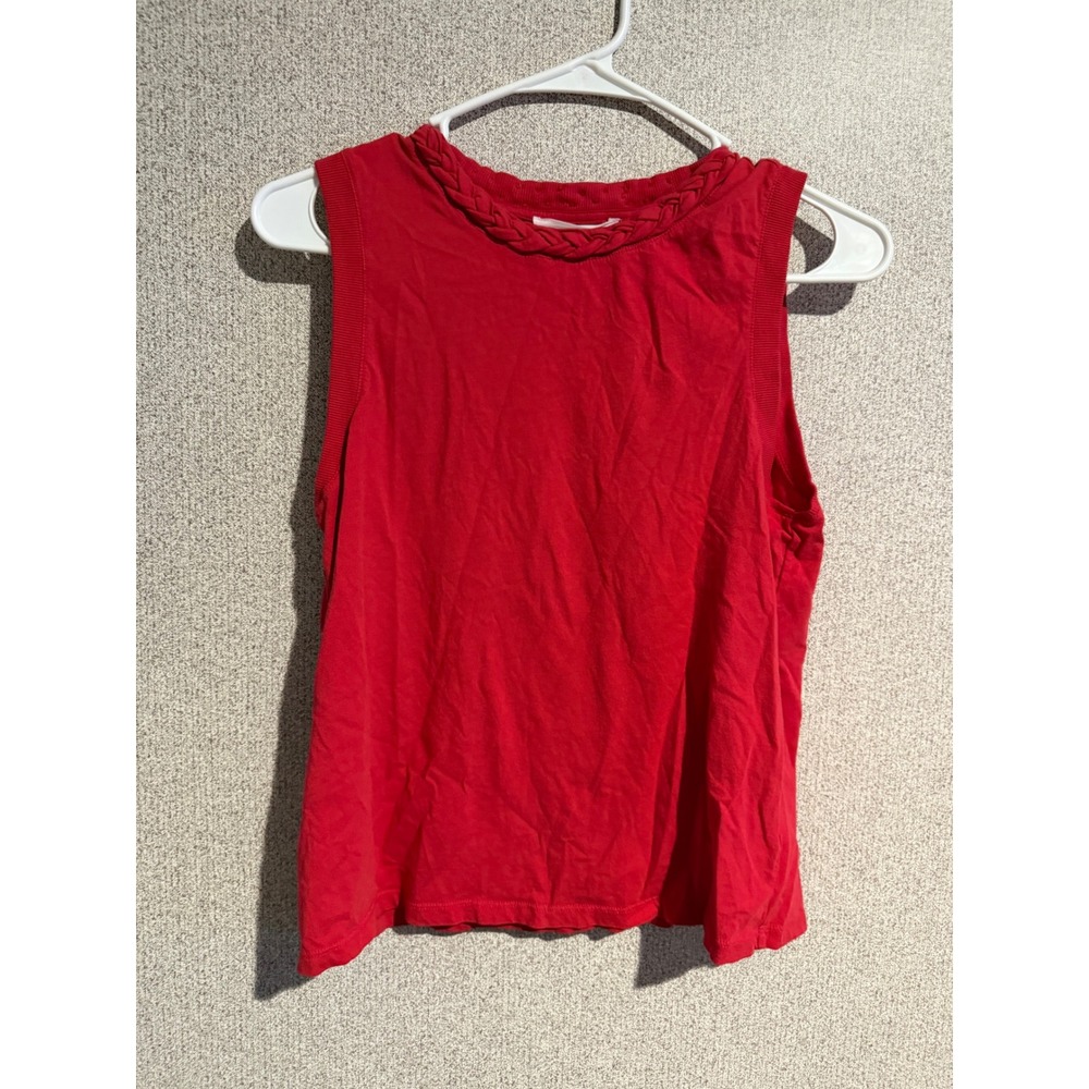 Dear John Womens Red Braided Neck Sleeveless Cotton Tank Top XS DKN2152D8SSA